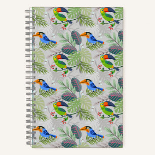 Carnet Oiseau Toucan mignon, Motif de tous les jours, Aqu
