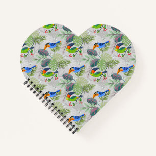 Carnet Oiseau Toucan mignon, Motif de tous les jours, Aqu