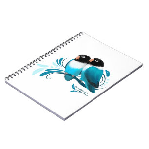 Carnet Oiseaux bleus masqués