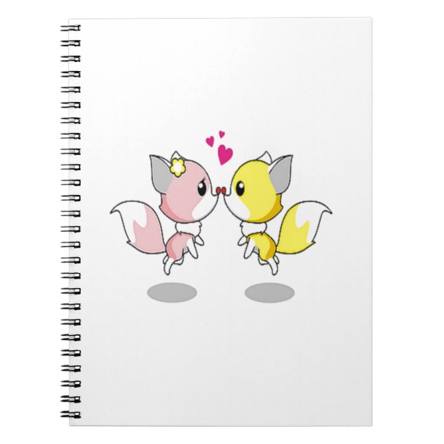 Carnet Oiseaux d'amour mignons (Devant)