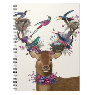 Carnet Oiseaux de cerfs, nids d'oiseaux tropicaux