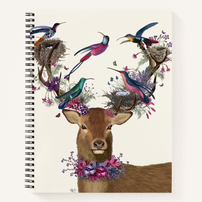 Carnet Oiseaux de cerfs, nids d'oiseaux tropicaux (Devant)