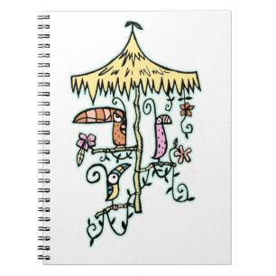 Carnet Oiseaux de pièce de Tiki sur une perche par Tiki