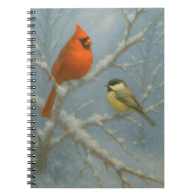 Carnet Oiseaux d'hiver (Devant)