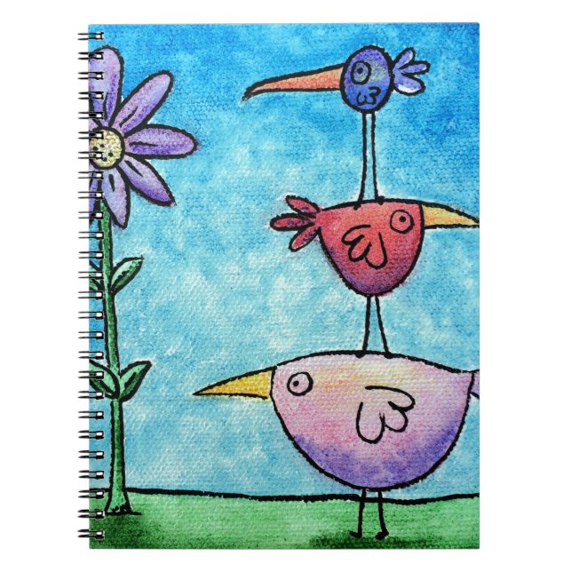 Carnet Oiseaux empilés (Devant)