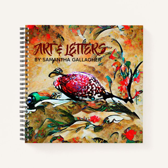 Carnet Oiseaux et fleurs (Devant)