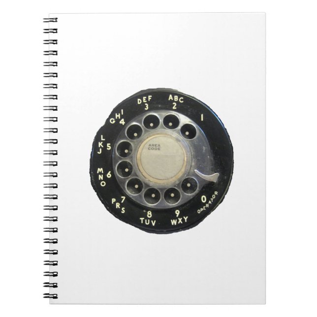 Carnet Old Rotary Phone Dial (Devant)