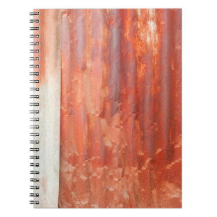 Carnet Old zinc background in vintage style. Rusted wall
