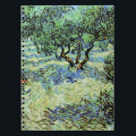 Carnet Olive Grove par Vincent van Gogh<br><div class="desc">Olive Grove de Vincent van Gogh est une peinture vintage de la nature post impressionnisme d'art. Van Gogh a peint une douzaine de paysages d'oliviers vivant dans le sud de la France. Un verger rempli d'arbres fruitiers sur une ferme en été. À propos de l'artiste : Vincent Willem van Gogh...</div>