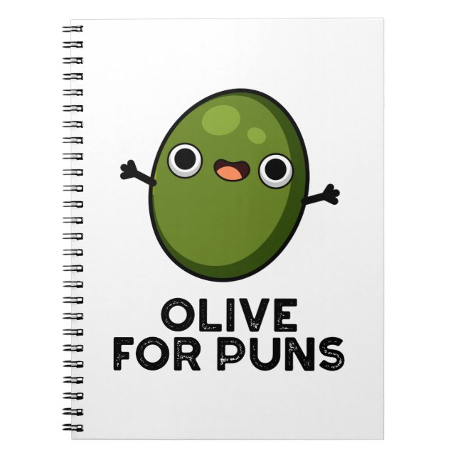 Carnet Olive Pour les Jeux de Mots Drôle de Pun de Fruit  (Devant)