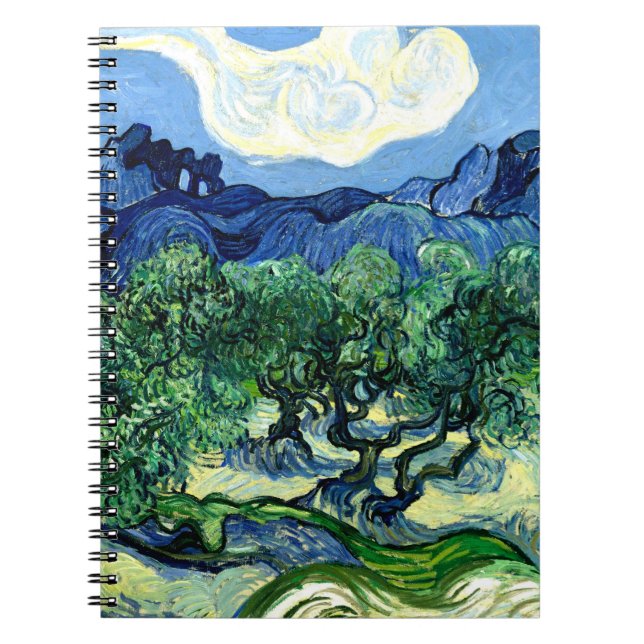 Carnet Oliviers aux Alpilles (1889) Vague Van Gogh (Devant)