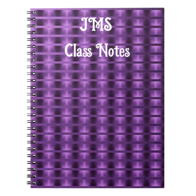 Carnet Ombre Abstrait à brouillard violet - personnalisab (Devant)