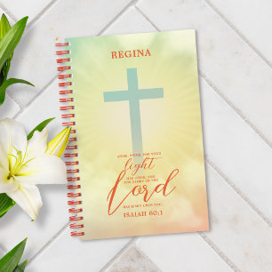 Carnet Ombre Cross Bible Verse Personnalisé
