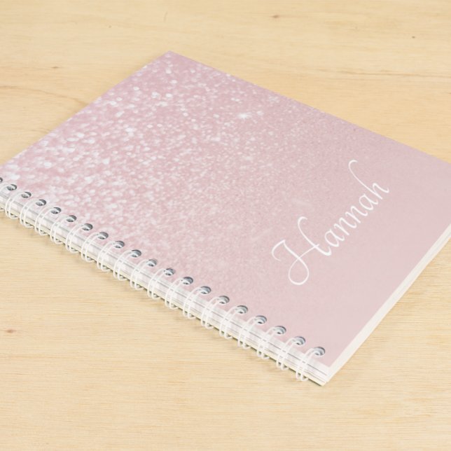 Carnet Ombre de Parties scintillant rose vif personnalisé (Créateur téléchargé)