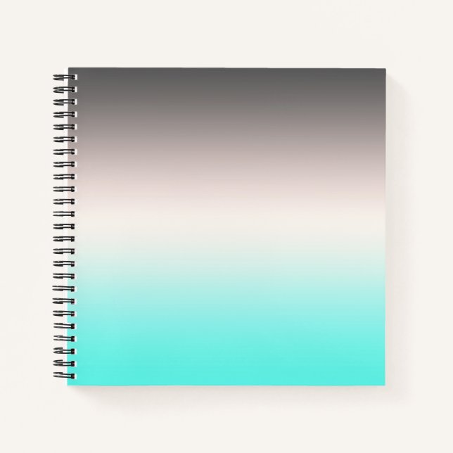 Carnet Ombre gris turquoise (Devant)