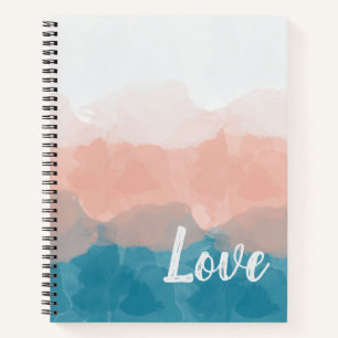 Carnet Ombre rose et bleu amour Graceful Gradient