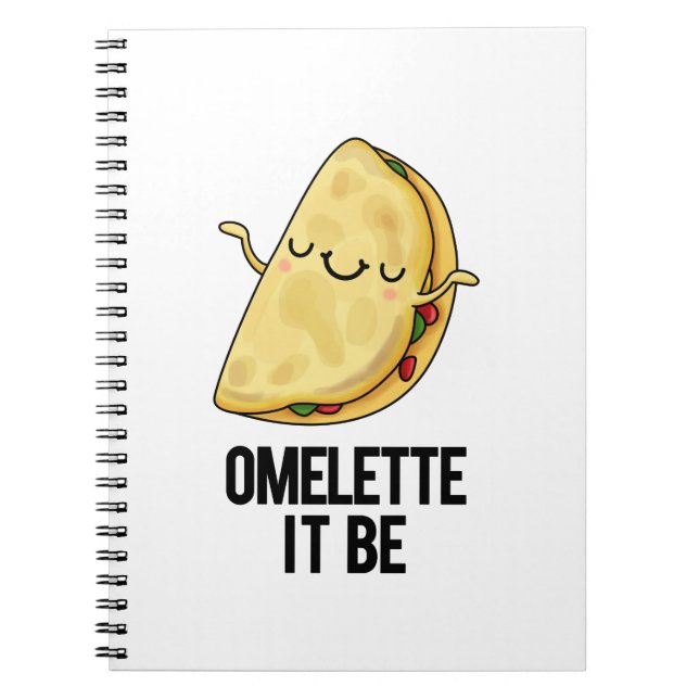 Carnet Ome-lette Ça Soit Drôle Jeu de Mots sur l'Omelette (Devant)