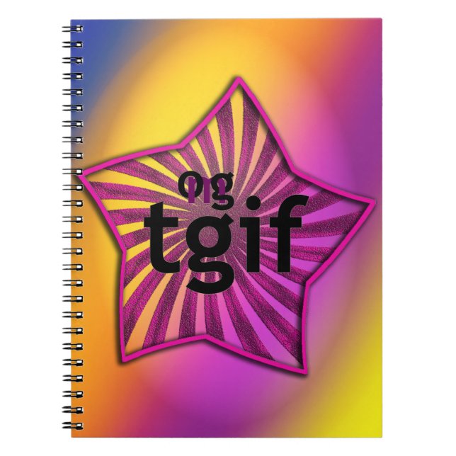Carnet OMG ! tgif (Devant)