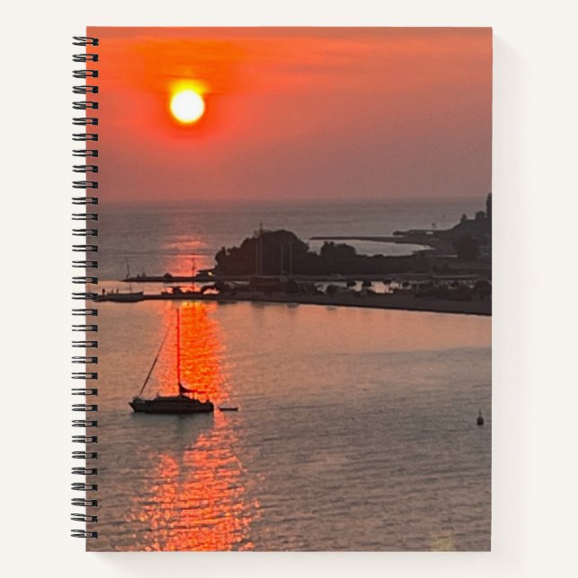 Carnet Omis Croatie coucher de soleil Orange Sky (Devant)