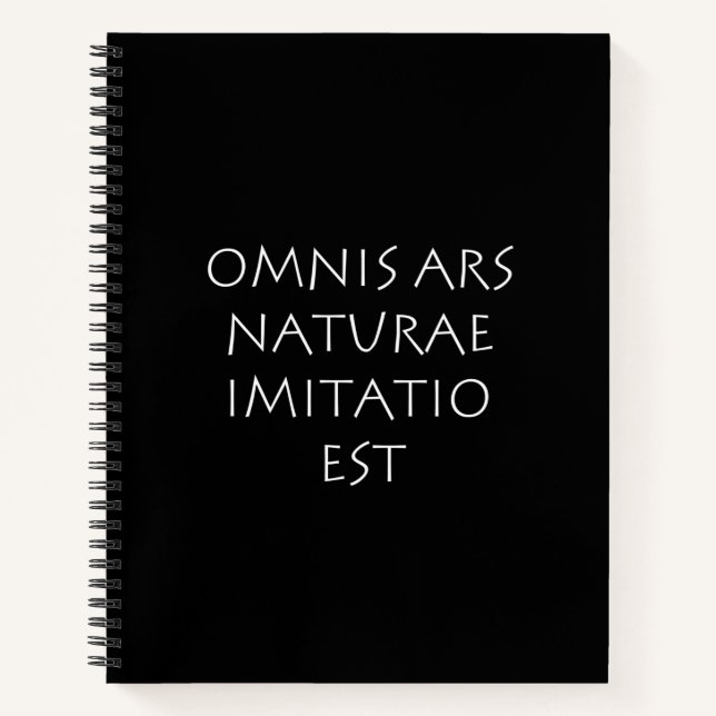 Carnet Omnis ar naturae imitatio est (Devant)