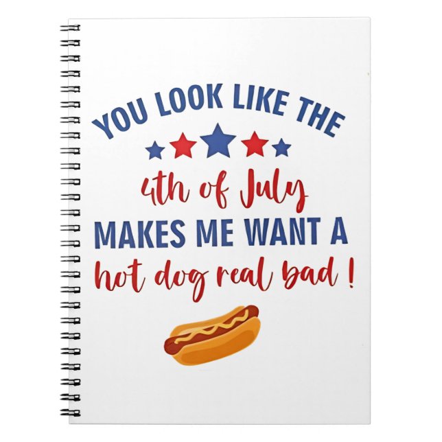 Carnet On dirait que le 4 juillet me donne envie (Devant)