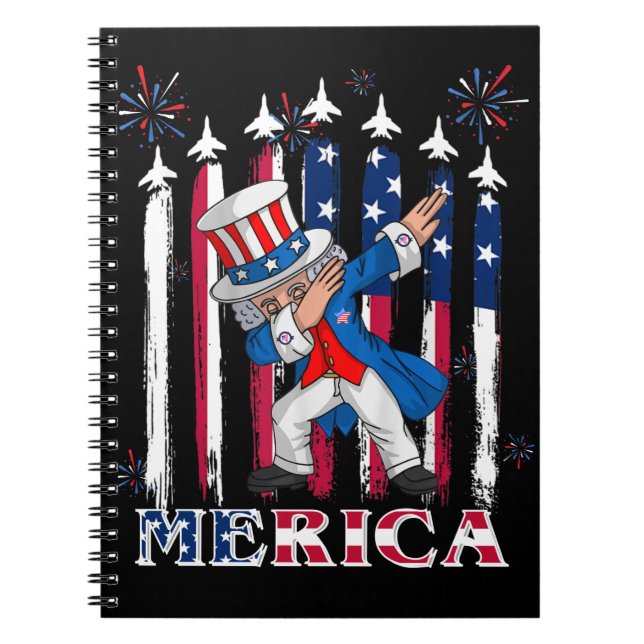 Carnet Oncle patriotique Sam Dabbing 4 juillet (Devant)