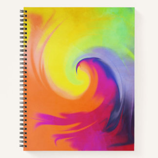 Carnet Onde aquarelle - Ordinateur portable Spiral 8,5 po