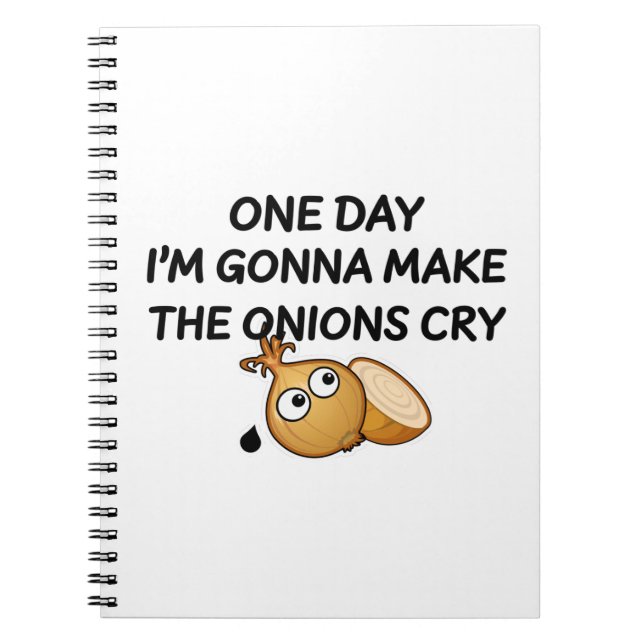 Carnet One day I'm Gonna Make The Onions Cry (Devant)