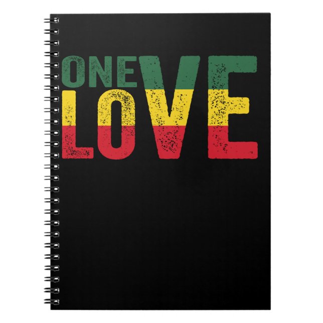 Carnet One Love Jamaican Rasta (Devant)