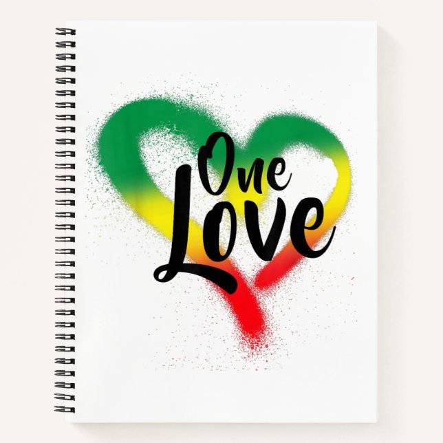 Carnet One Love One Heart Reggae Vibes (Devant)