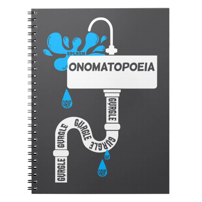 Carnet Onomatopoeia écriture ou poésie créative (Devant)