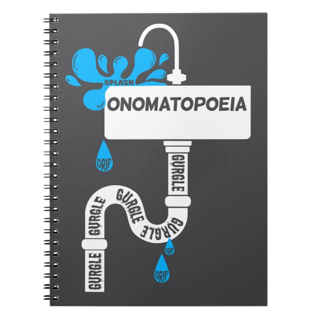Carnet Onomatopoeia écriture ou poésie créative (Devant)