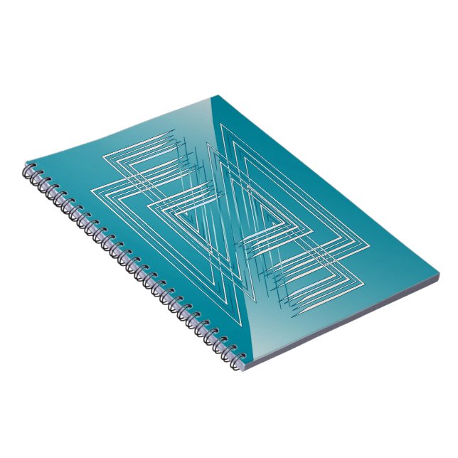 Carnet Opal Turquoise blanc (Côté Droit)