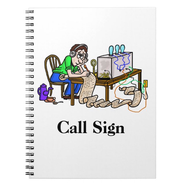 Carnet Opérateur Ham Copie du bloc-notes de message (Devant)