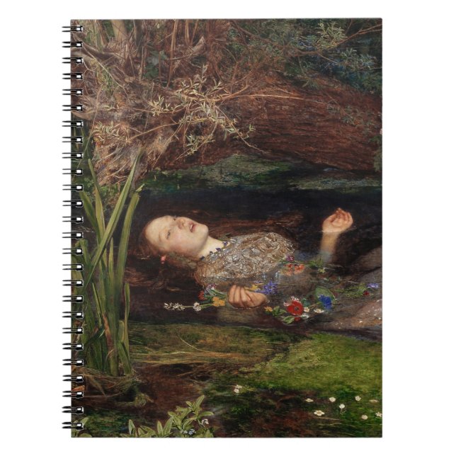 Carnet Ophélie par John Everett Millais (Devant)