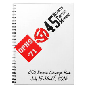 Carnet OPHS 'livre 71 45rpm/carnet manuscrits (80 Pgs)
