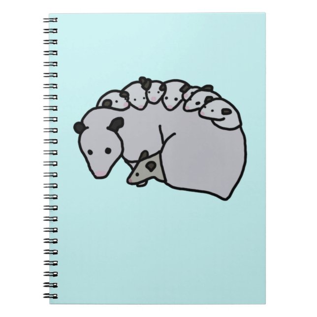 Carnet Opossum Mom with her Babies (Devant)