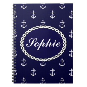 Carnet Opus Posh Ancre Nautique Personnalisé