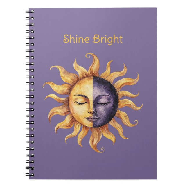 Carnet Or Purpule Brille Soleil (Devant)