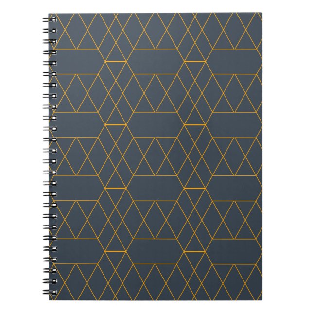 Carnet Or, simple, moderne, cool, lignes tendance géométr (Devant)