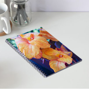 Carnet Orange Canna Lily Floral