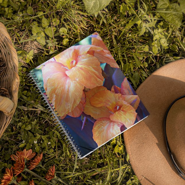 Carnet Orange Canna Lily Floral (In Situ)