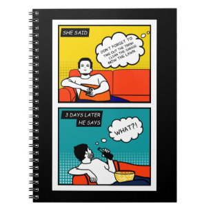 Carnet orange jaune bleu miel Do Rugged Geek Comics