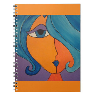 Carnet orange lumineux sensationnel de portrait