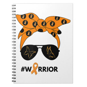 Carnet Orange Ruban Rein Cancer Guerrier Bandana Unbrea