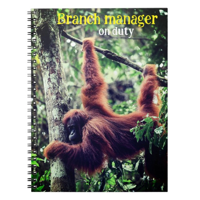 Carnet Orangoutan suspendu dans l'arbre (Devant)