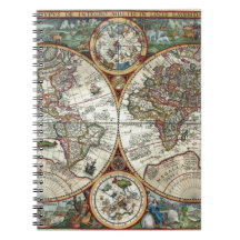 Orbis Terrarum 1594 - carte célèbre du monde