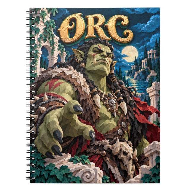 Carnet Orc, Monstre de Papier Découpé (Devant)