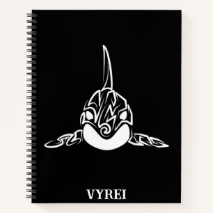 Carnet Orca tribale noire et blanche
