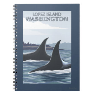 Carnet Orca Whales #1 - Lopez, Washington